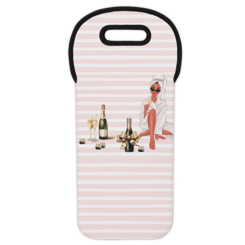 NIB Cheers Vacay Spa Robe Wine Tote Bag